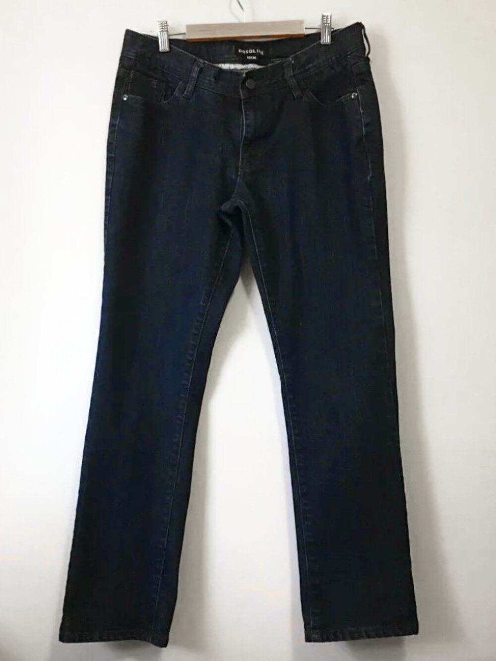 Gasoline Dark Navy Blue Denim Jeans 12x30